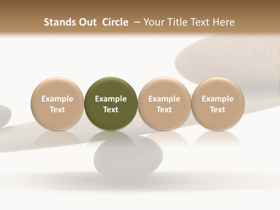 Stick Balance White PowerPoint Template