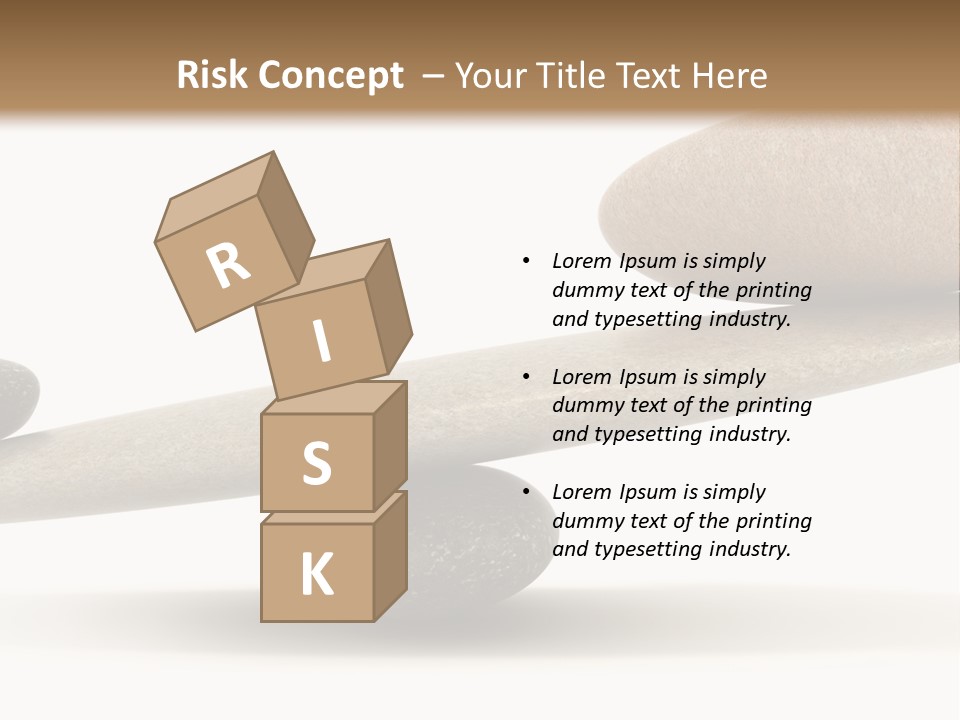 Stick Balance White PowerPoint Template