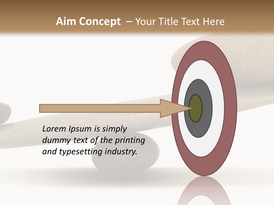 Stick Balance White PowerPoint Template