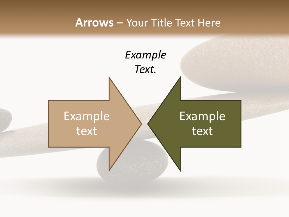 Stick Balance White PowerPoint Template