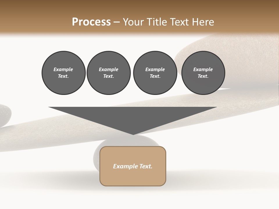 Stick Balance White PowerPoint Template