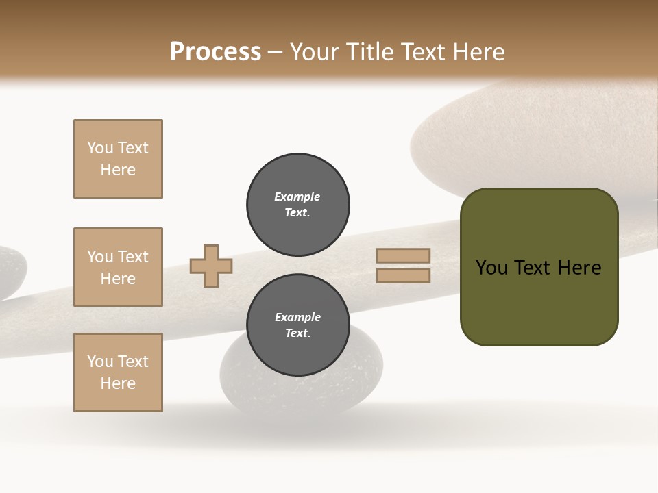 Stick Balance White PowerPoint Template