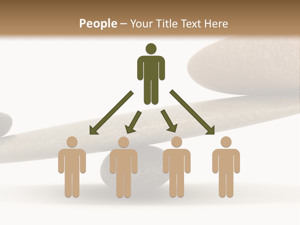 Stick Balance White PowerPoint Template