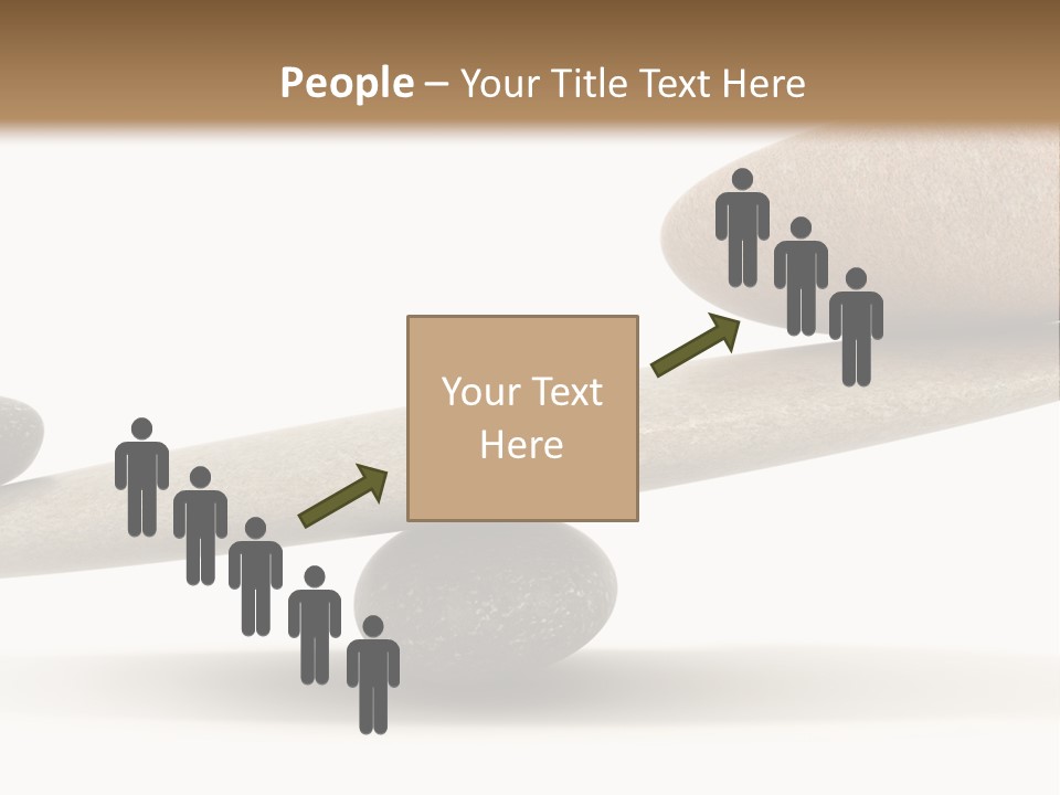 Stick Balance White PowerPoint Template