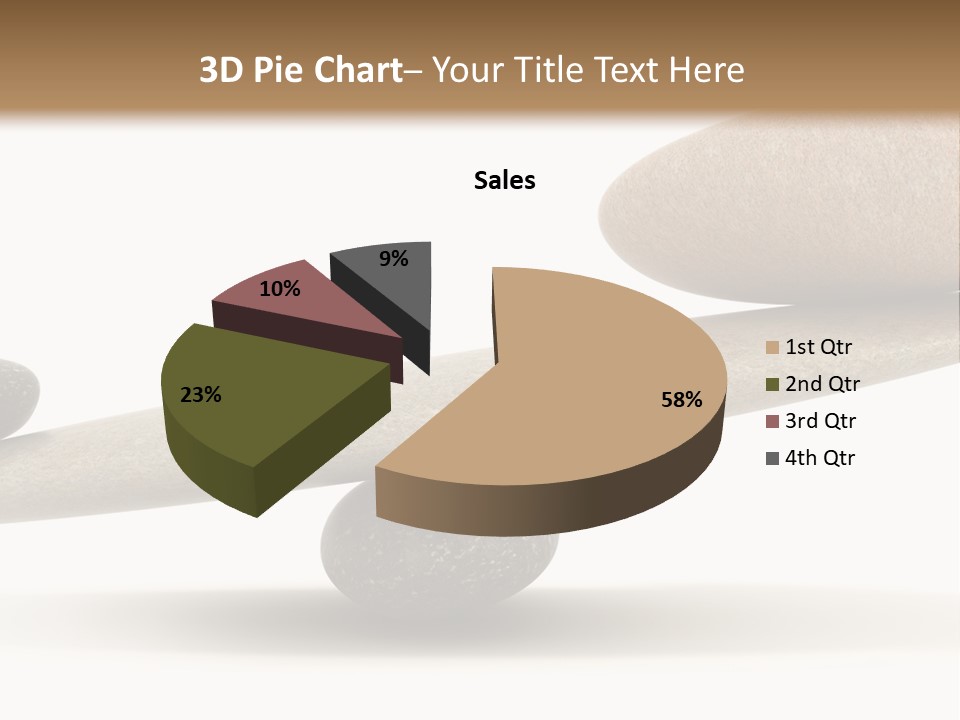 Stick Balance White PowerPoint Template
