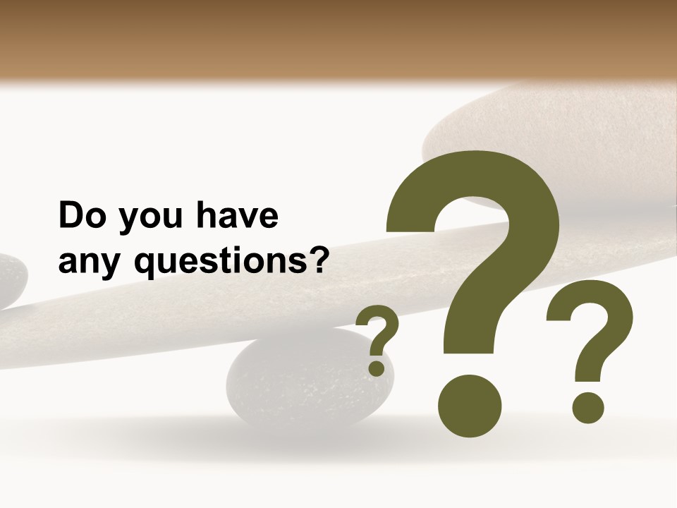 Stick Balance White PowerPoint Template