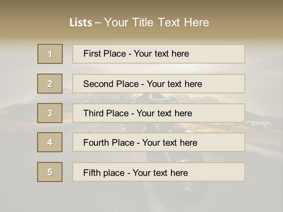 Fashion Landscaped  PowerPoint Template