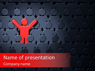 Standing Win Personality PowerPoint Template