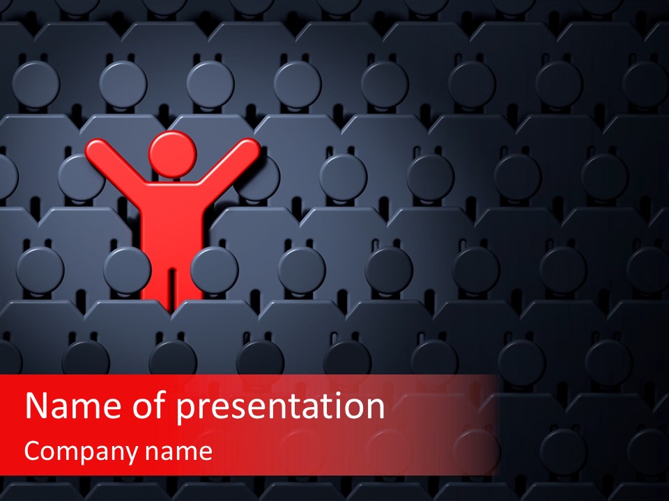 Standing Win Personality PowerPoint Template