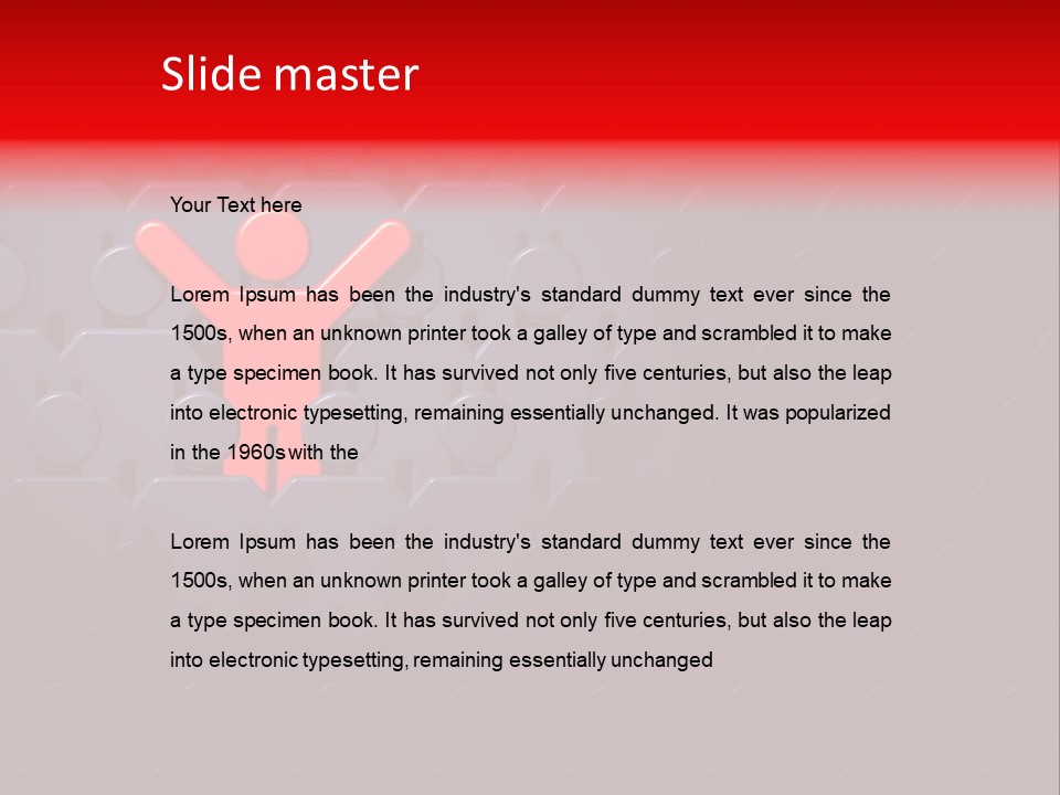 Standing Win Personality PowerPoint Template