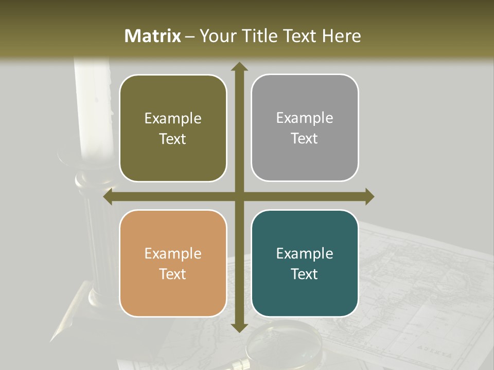 Handle Magnifier Table PowerPoint Template
