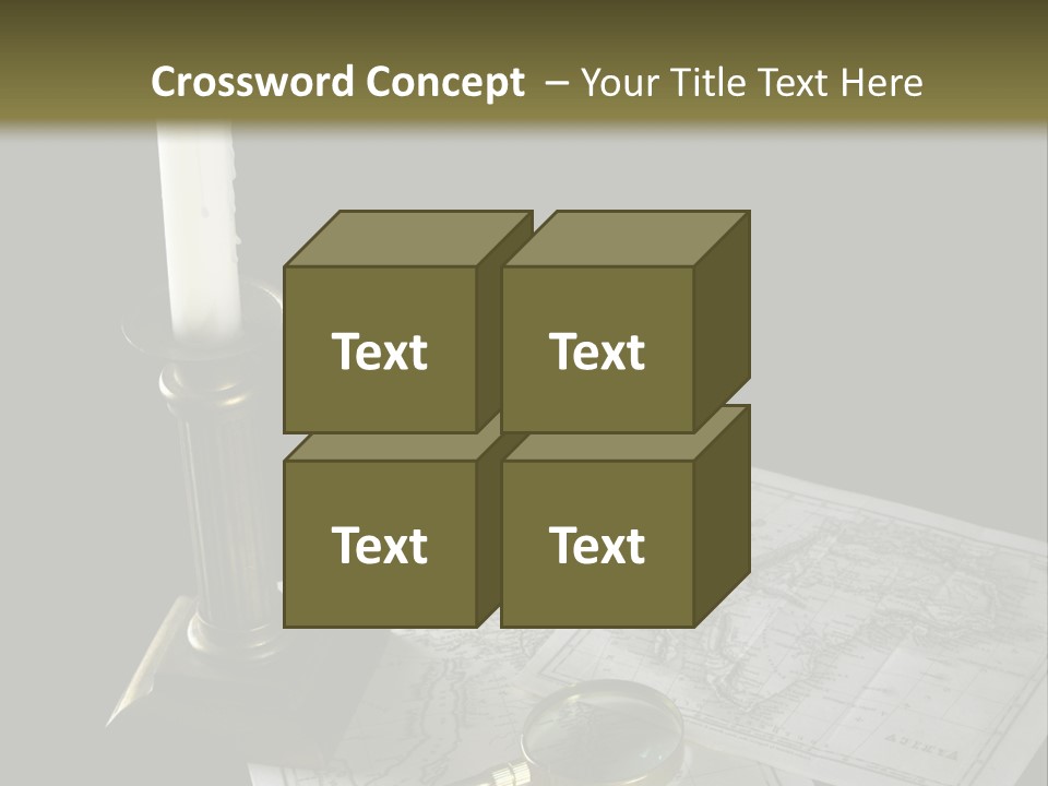 Handle Magnifier Table PowerPoint Template