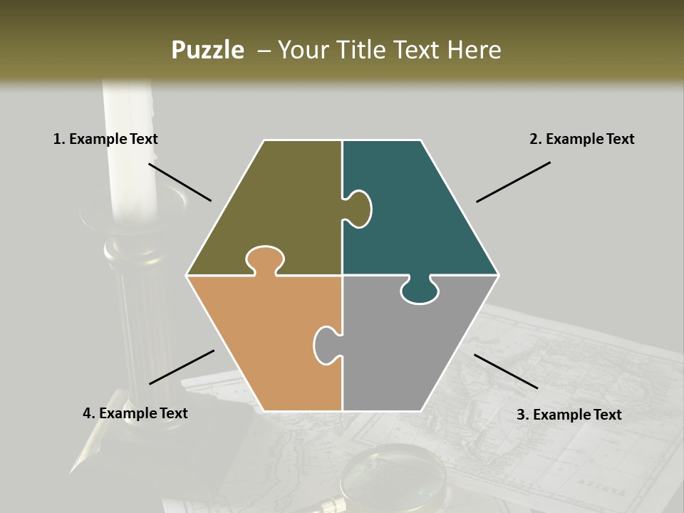 Handle Magnifier Table PowerPoint Template