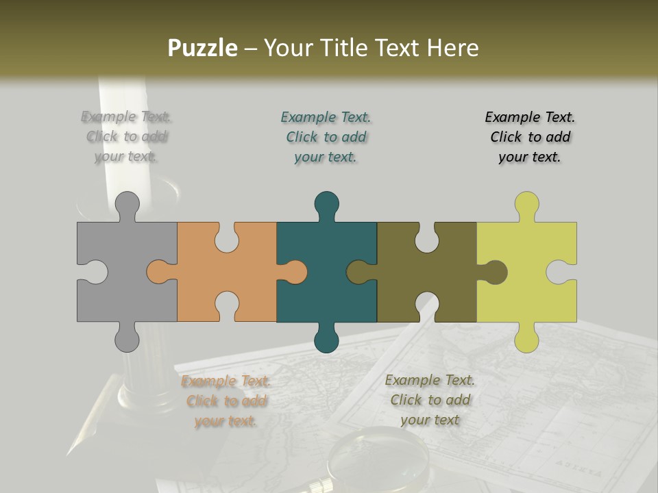 Handle Magnifier Table PowerPoint Template