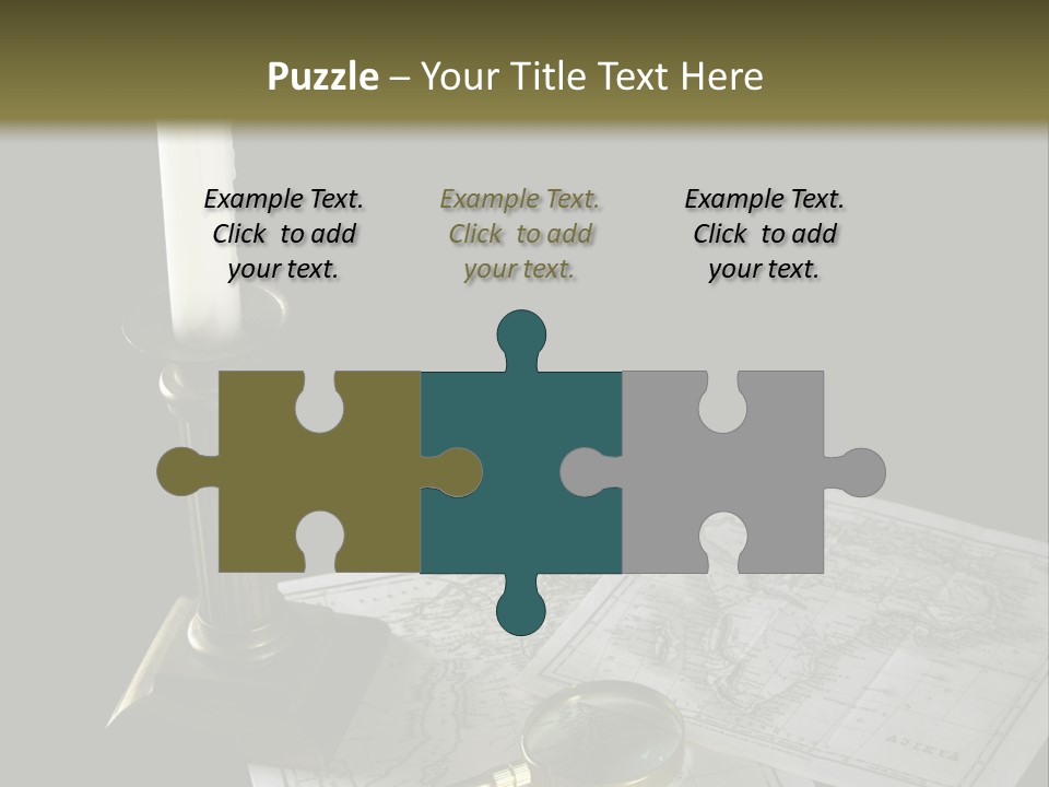 Handle Magnifier Table PowerPoint Template