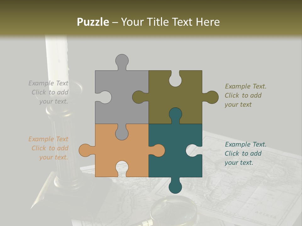 Handle Magnifier Table PowerPoint Template