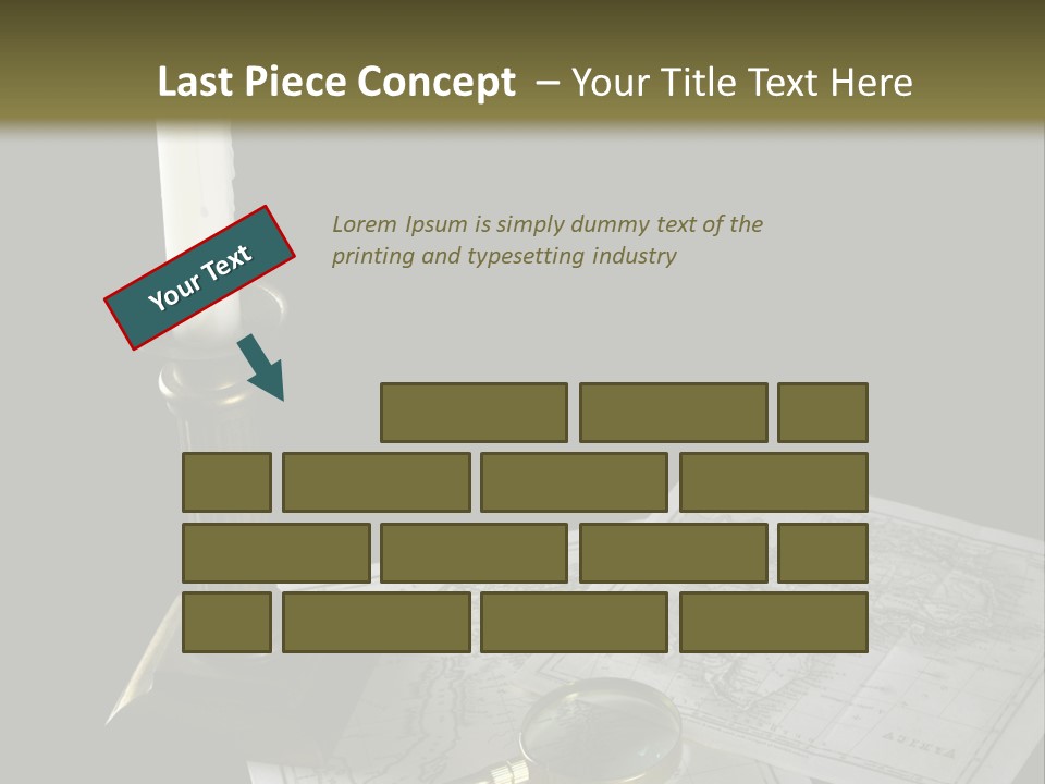 Handle Magnifier Table PowerPoint Template