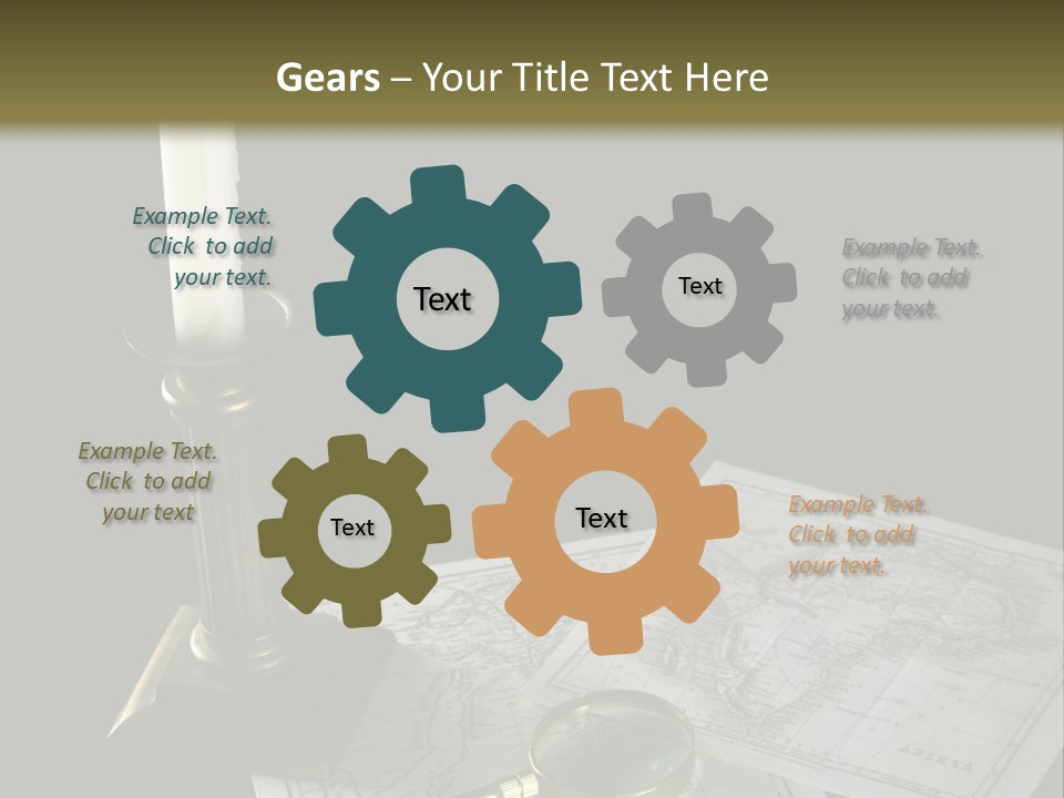 Handle Magnifier Table PowerPoint Template