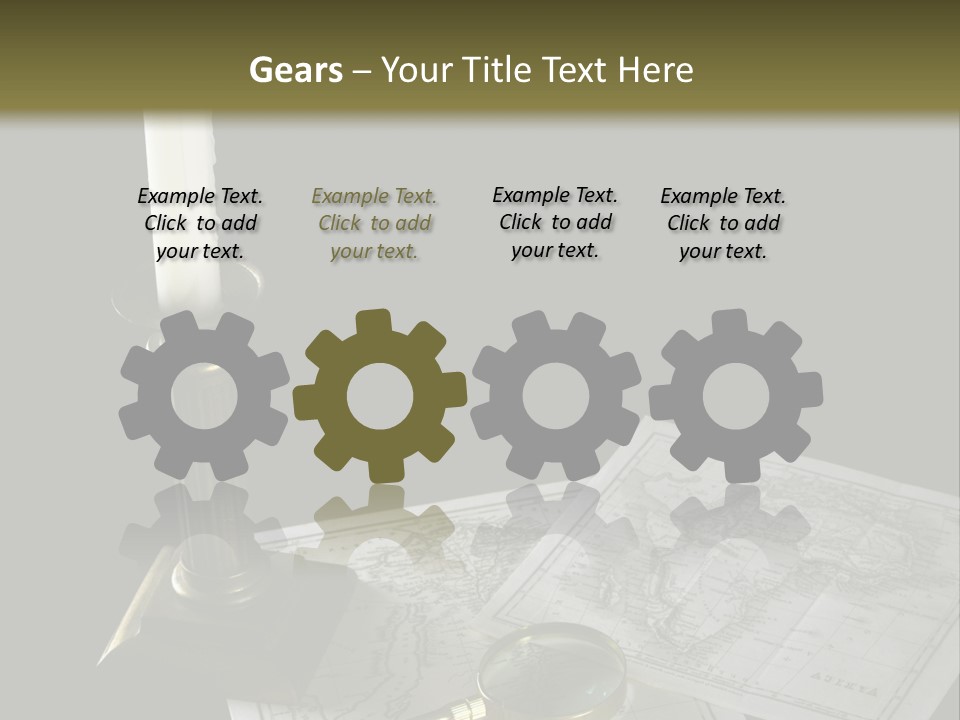 Handle Magnifier Table PowerPoint Template
