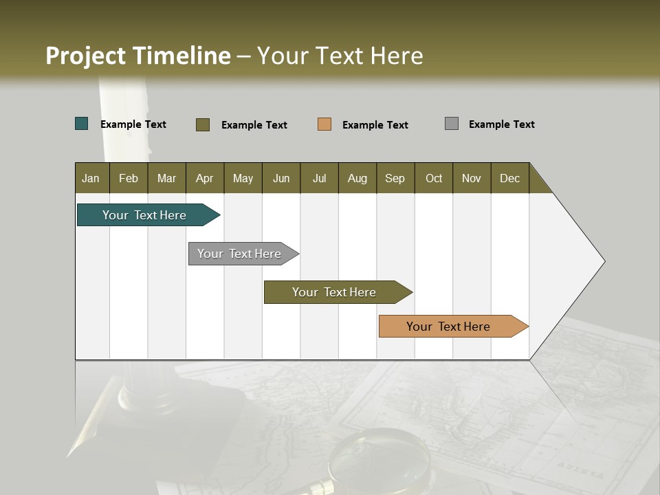Handle Magnifier Table PowerPoint Template