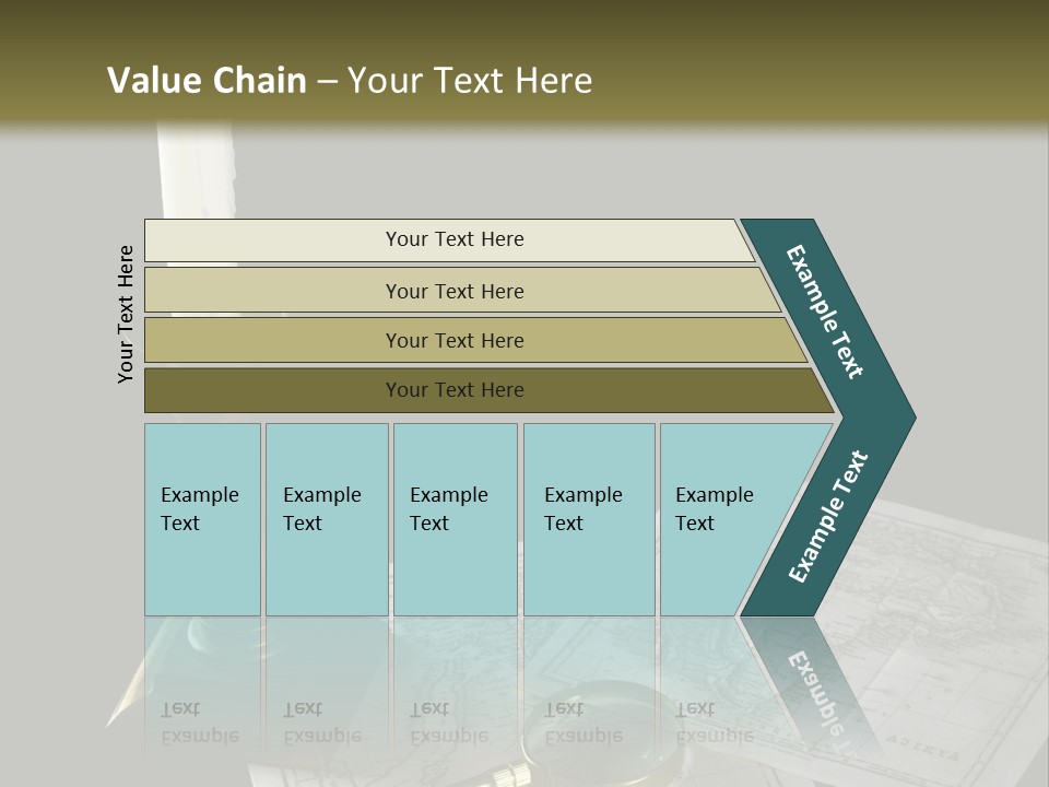 Handle Magnifier Table PowerPoint Template