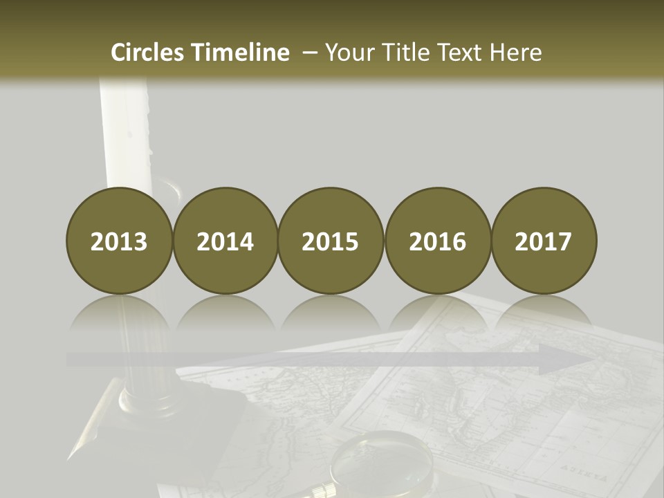 Handle Magnifier Table PowerPoint Template