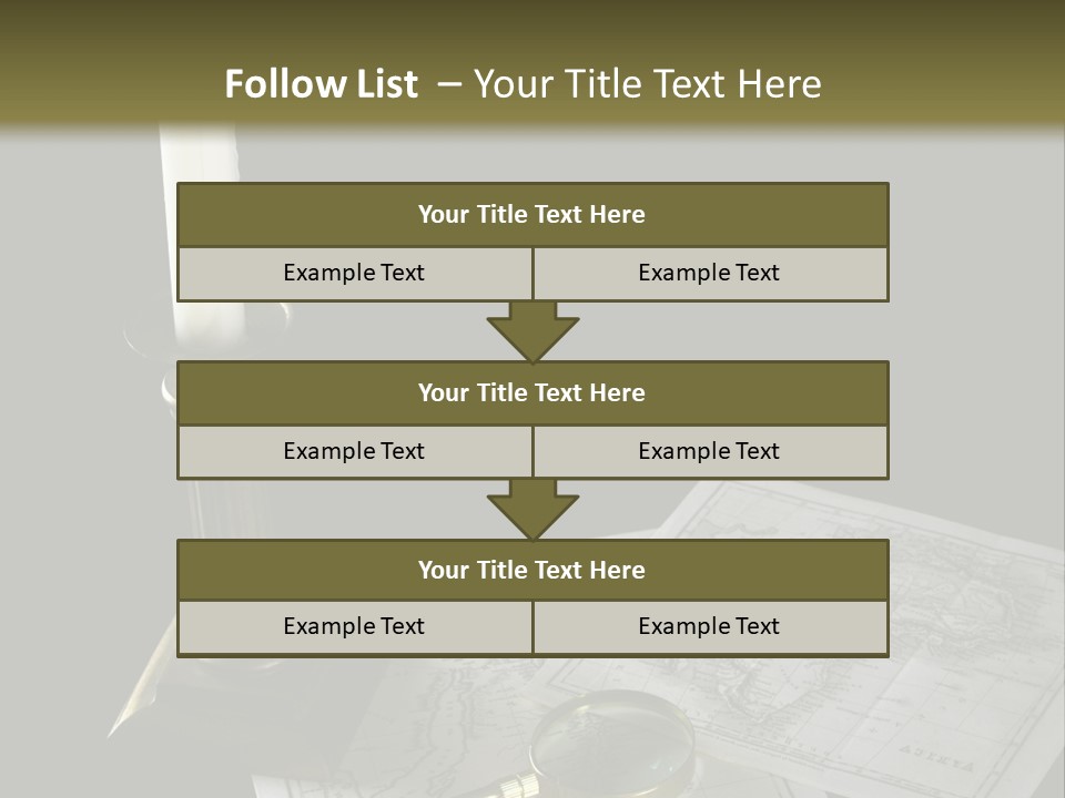 Handle Magnifier Table PowerPoint Template