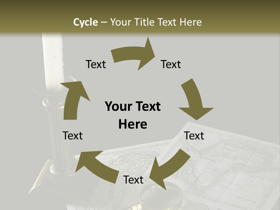 Handle Magnifier Table PowerPoint Template