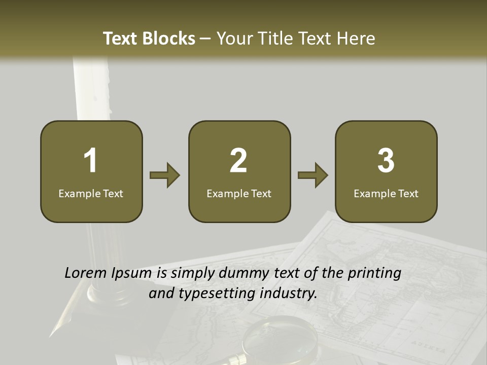 Handle Magnifier Table PowerPoint Template