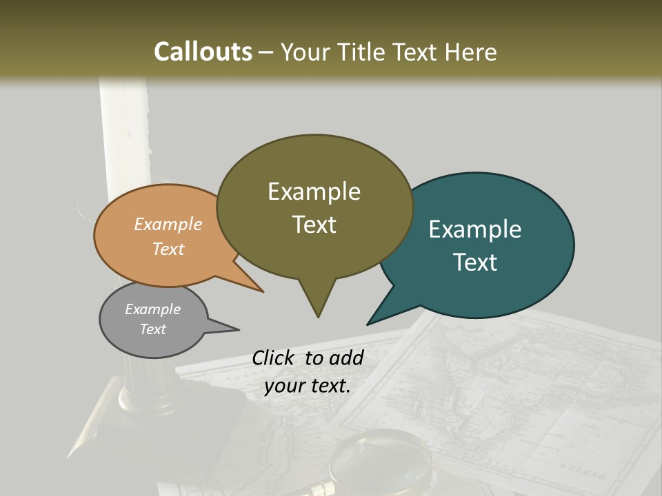 Handle Magnifier Table PowerPoint Template