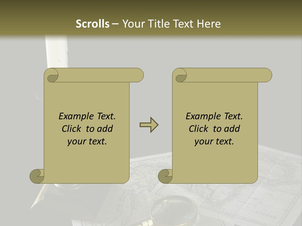 Handle Magnifier Table PowerPoint Template