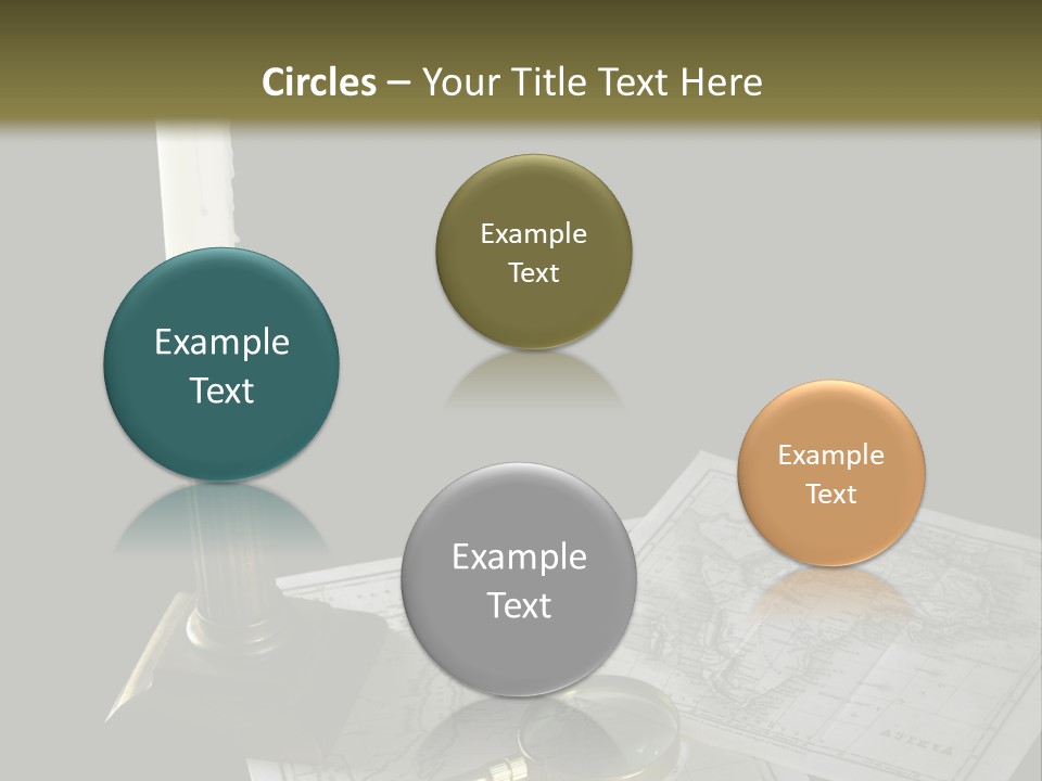 Handle Magnifier Table PowerPoint Template