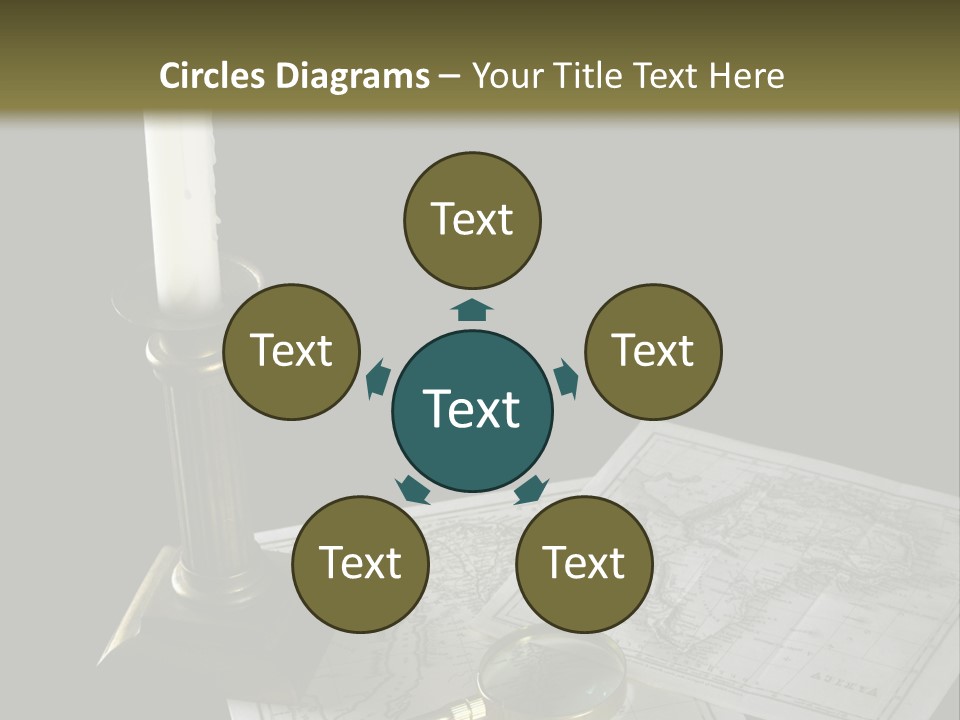 Handle Magnifier Table PowerPoint Template