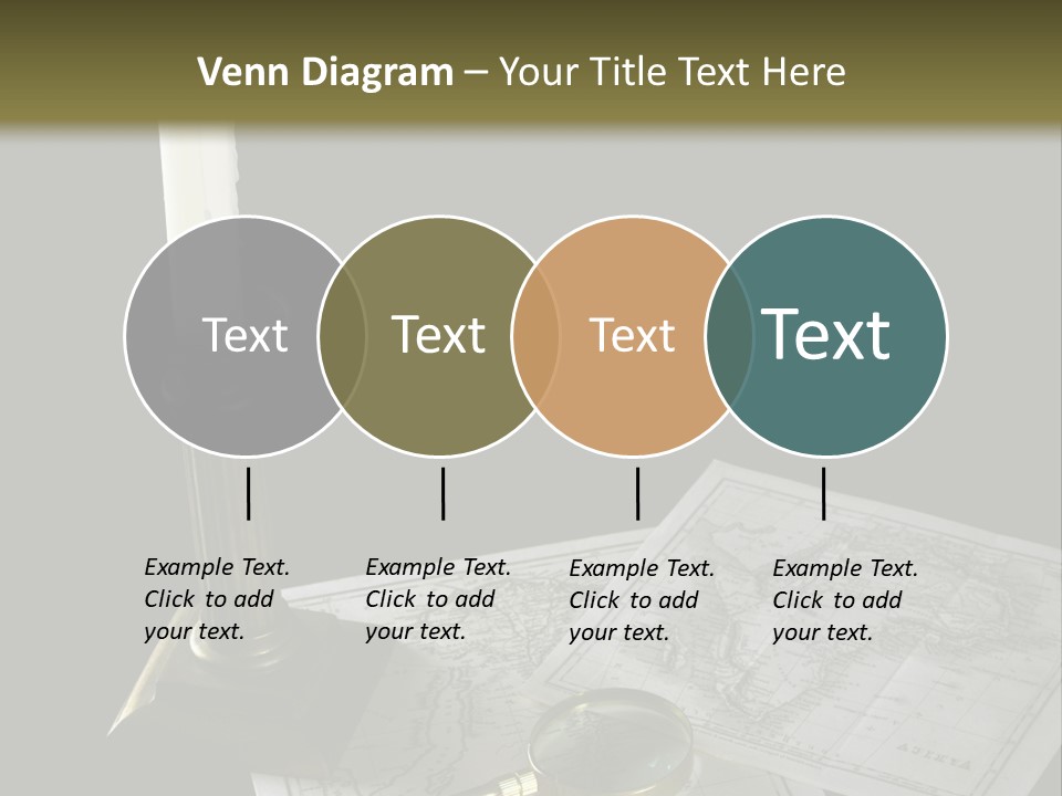 Handle Magnifier Table PowerPoint Template