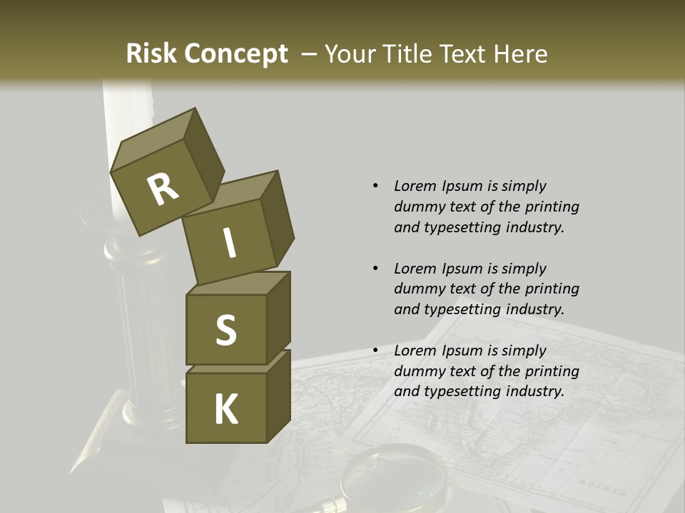 Handle Magnifier Table PowerPoint Template