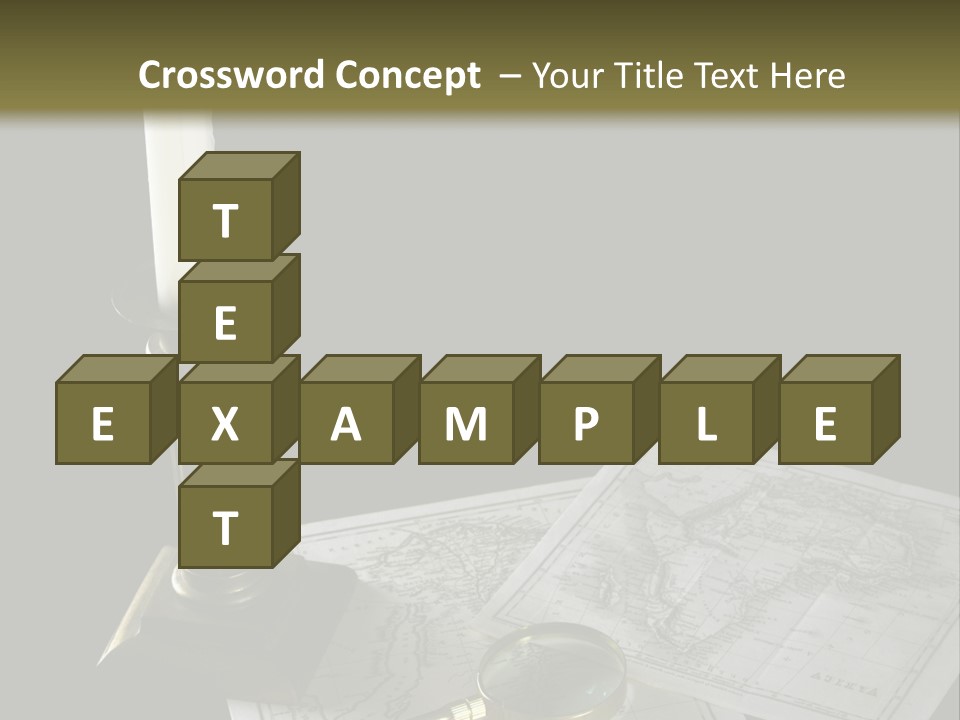 Handle Magnifier Table PowerPoint Template