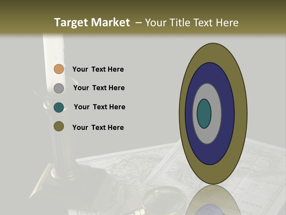 Handle Magnifier Table PowerPoint Template