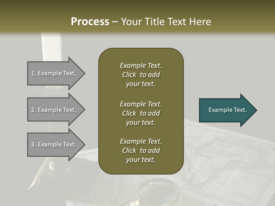 Handle Magnifier Table PowerPoint Template