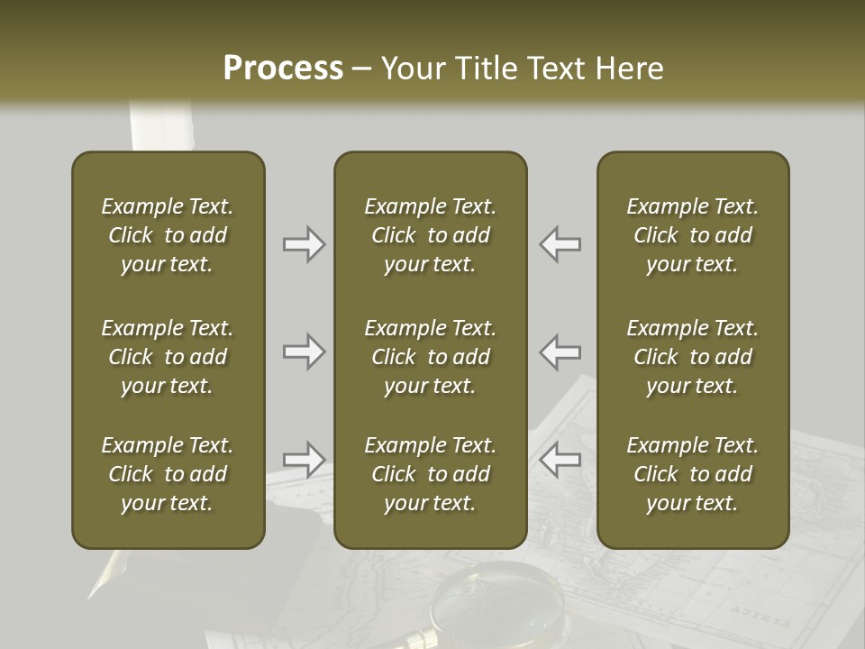 Handle Magnifier Table PowerPoint Template