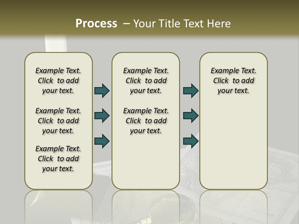 Handle Magnifier Table PowerPoint Template