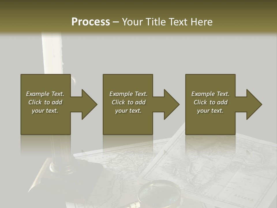 Handle Magnifier Table PowerPoint Template