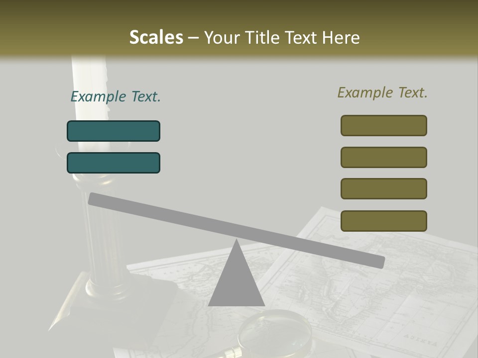 Handle Magnifier Table PowerPoint Template