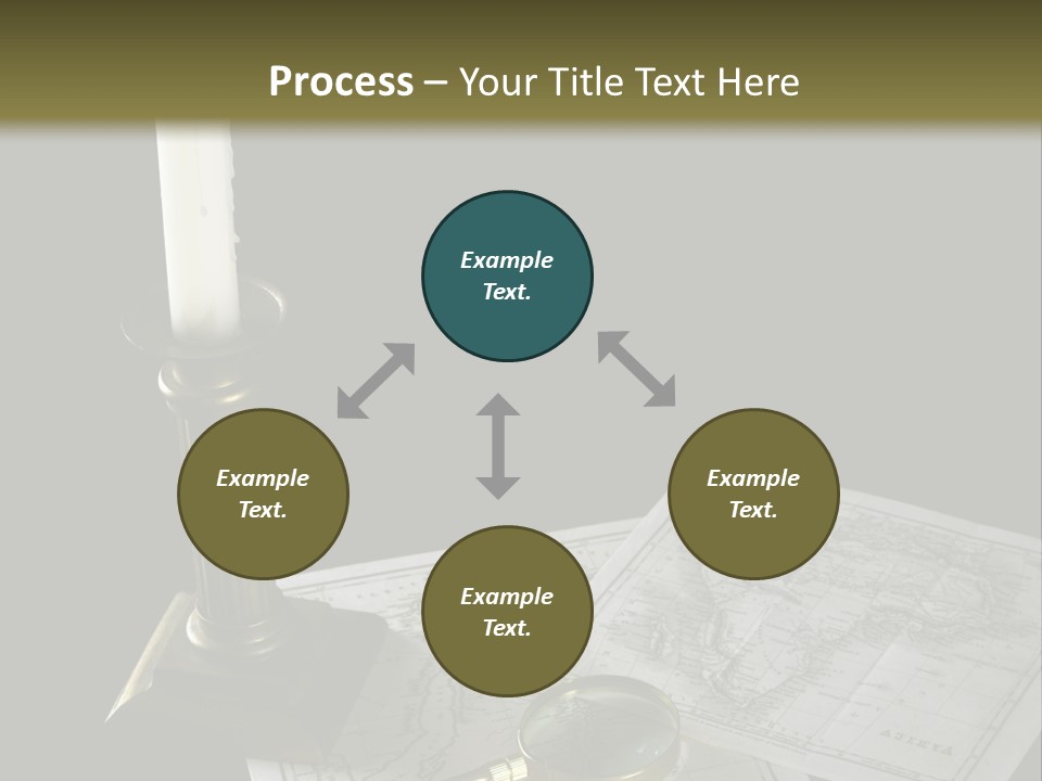 Handle Magnifier Table PowerPoint Template