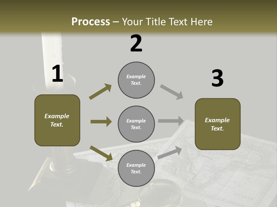 Handle Magnifier Table PowerPoint Template