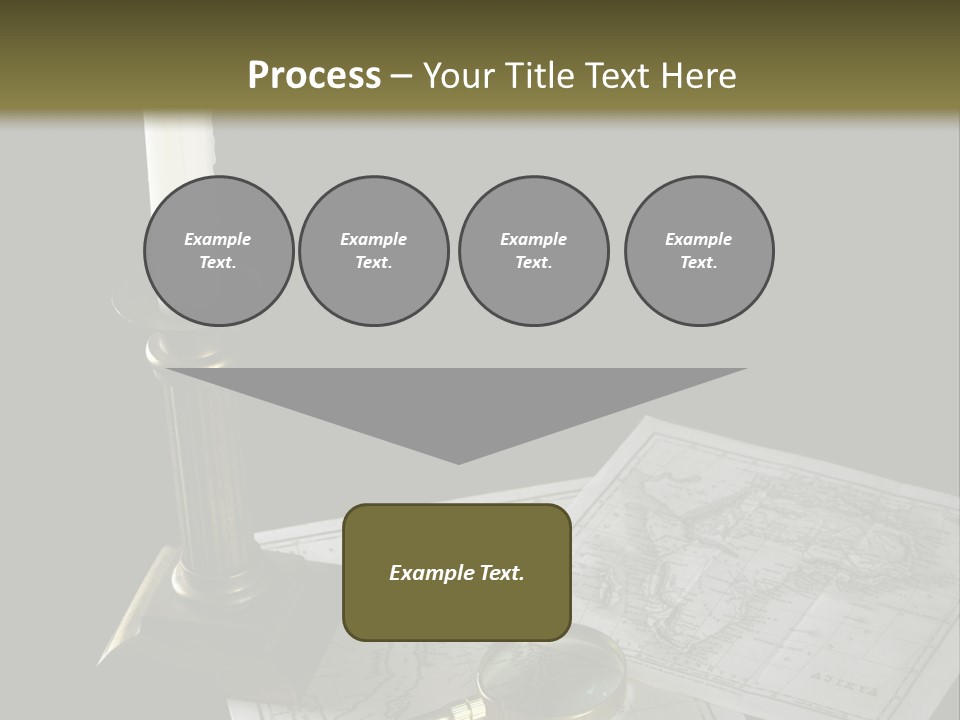 Handle Magnifier Table PowerPoint Template