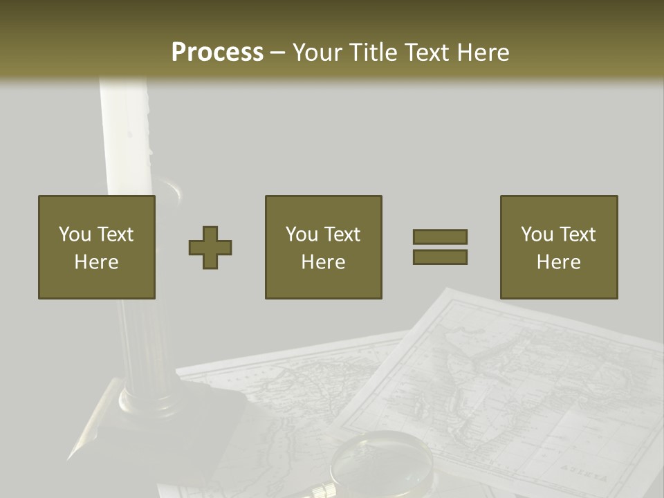 Handle Magnifier Table PowerPoint Template