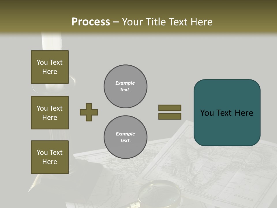 Handle Magnifier Table PowerPoint Template