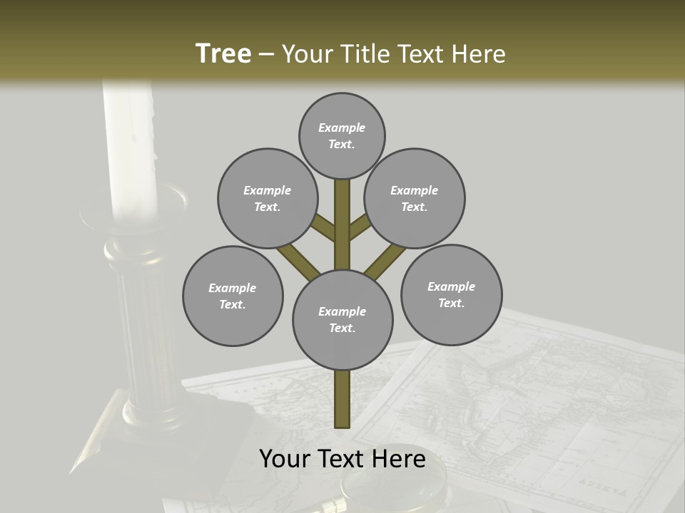 Handle Magnifier Table PowerPoint Template