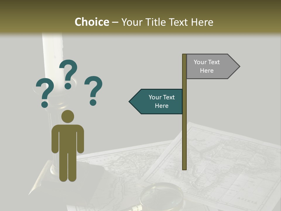 Handle Magnifier Table PowerPoint Template