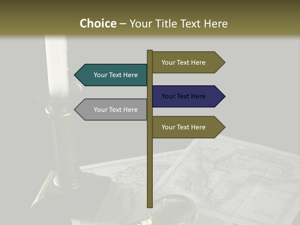 Handle Magnifier Table PowerPoint Template